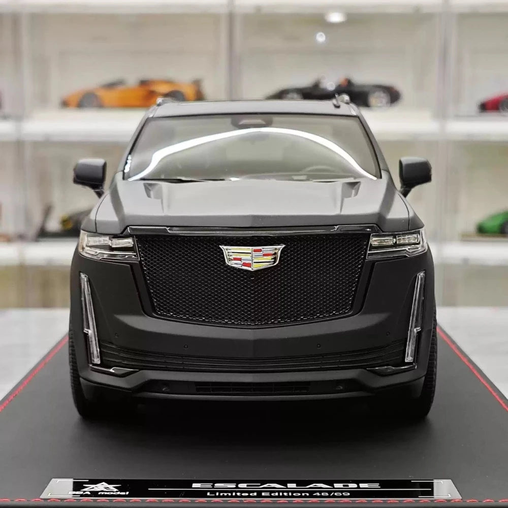 [BBA] 1:18 Cadillac 2021 Escalade Black Model Car Resin