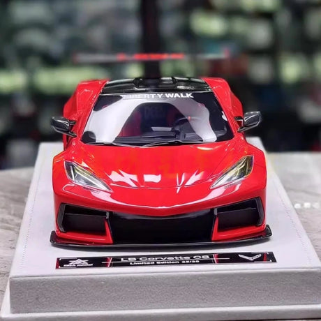 [BBA] 1:18 Chevrolet Corvette C8 LBWK Widebody Red Model Car Resin
