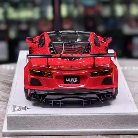 [BBA] 1:18 Chevrolet Corvette C8 LBWK Widebody Red Model Car Resin