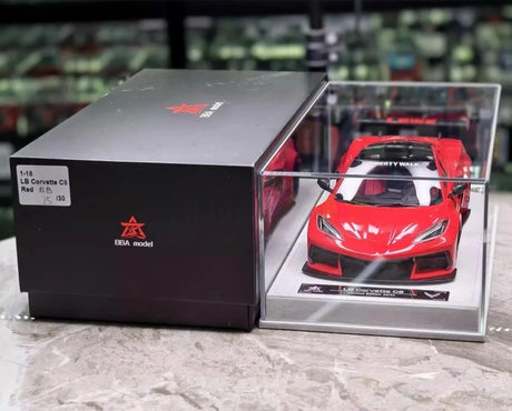 [BBA] 1:18 Chevrolet Corvette C8 LBWK Widebody Red Model Car Resin