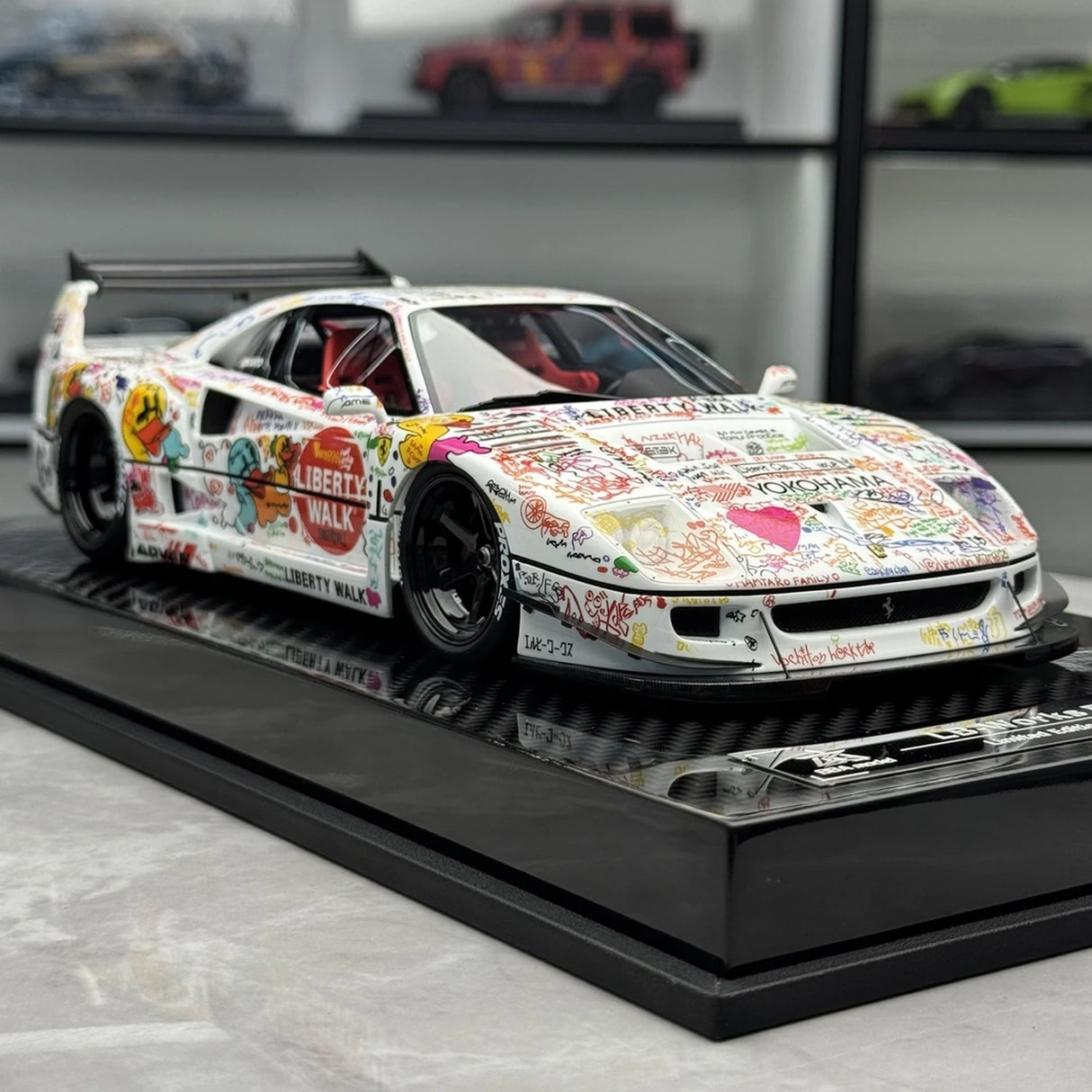 BBA Ferrari 1987 F40 LBWK Signature Edition Graffiti Livery 1:18 – Resina da collezione per modelli in resina