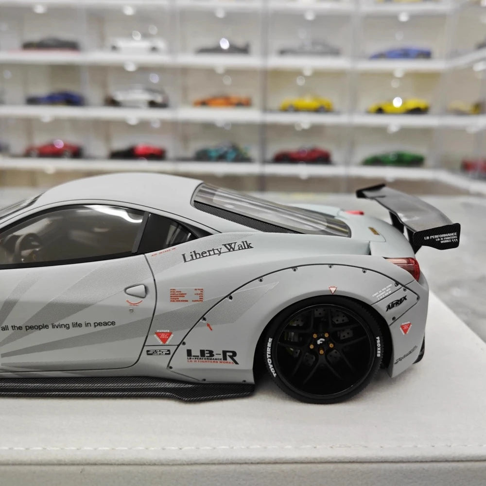 [BBA] 1:18 Ferrari 2009 458 Italia LBWK gris voiture miniature Resin