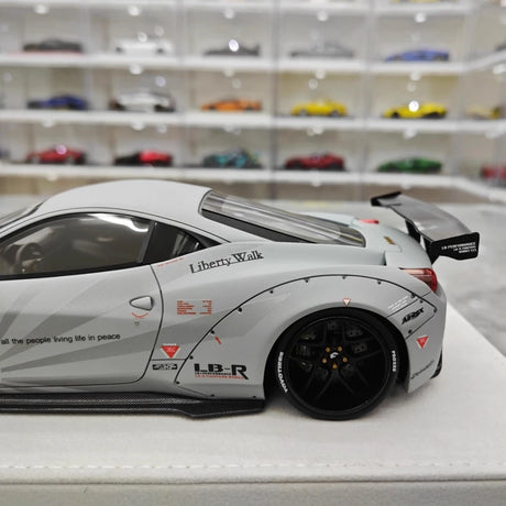 [BBA] 1:18 Ferrari 2009 458 Italia LBWK Gray Model Car Resin