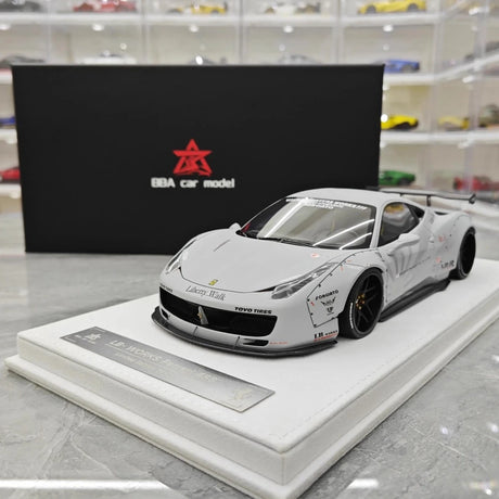 [BBA] 1:18 Ferrari 2009 458 Italia LBWK Gray Model Car Resin