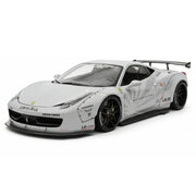 BBA Ferrari 2009 458 Italia LBWK グレー 1:18 – コレクション向けレジンミニカー