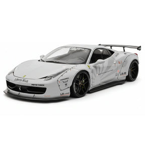 [BBA] 1:18 Ferrari 2009 458 Italia LBWK grå modellbil harts
