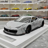 [BBA] 1:18 Ferrari 2009 458 Italia LBWK grå modellbil harts