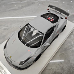 [BBA] 1:18 Ferrari 2009 458 Italia LBWK gris voiture miniature Resin