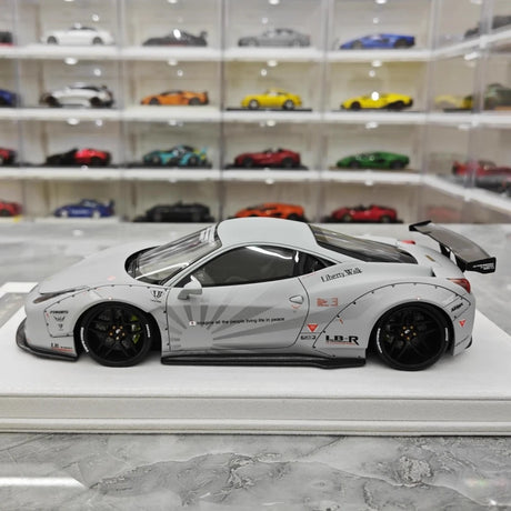 [BBA] 1:18 Ferrari 2009 458 Italia LBWK Gray Model Car Resin