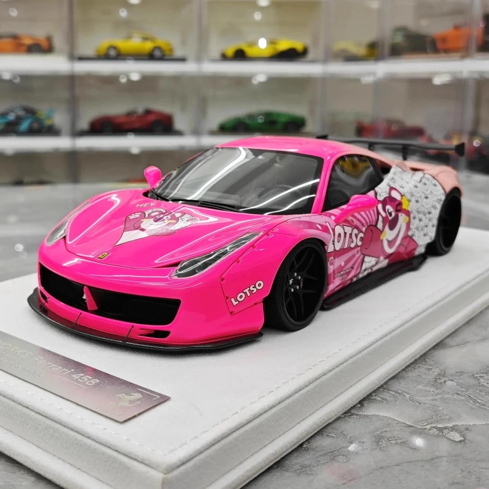 [BBA] 1:18 Ferrari 2009 458 Italia LBWK Lotso modellbil harts