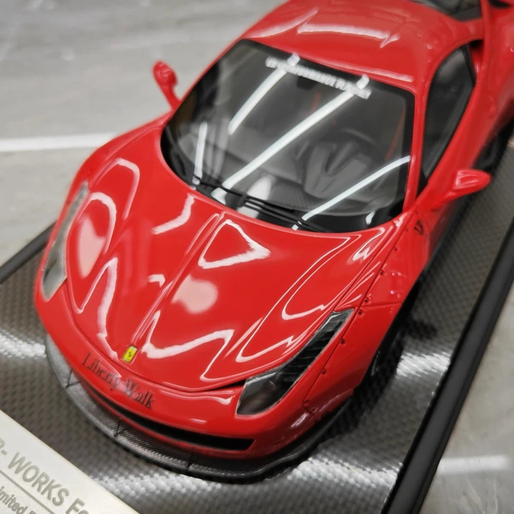 [BBA] 1:18 Ferrari 2009 458 Italia LBWK Red Model Car Resin