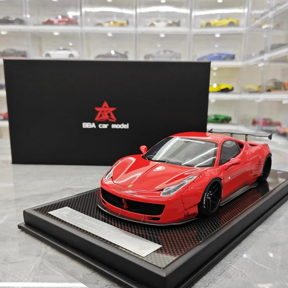 [BBA] 1:18 Ferrari 2009 458 Italia LBWK Red Model Car Resin