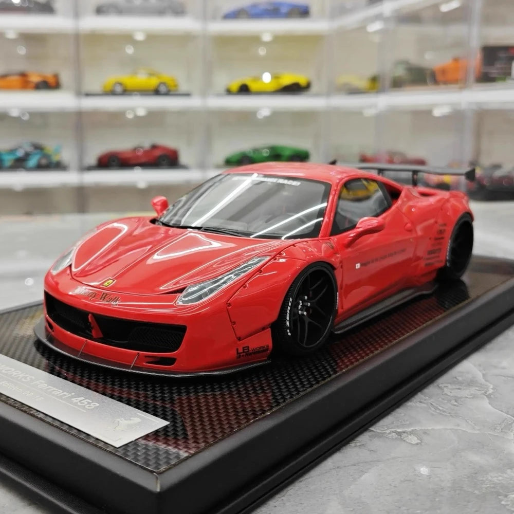 [BBA] 1:18 Ferrari 2009 458 Italia LBWK rosso modellino di auto resina