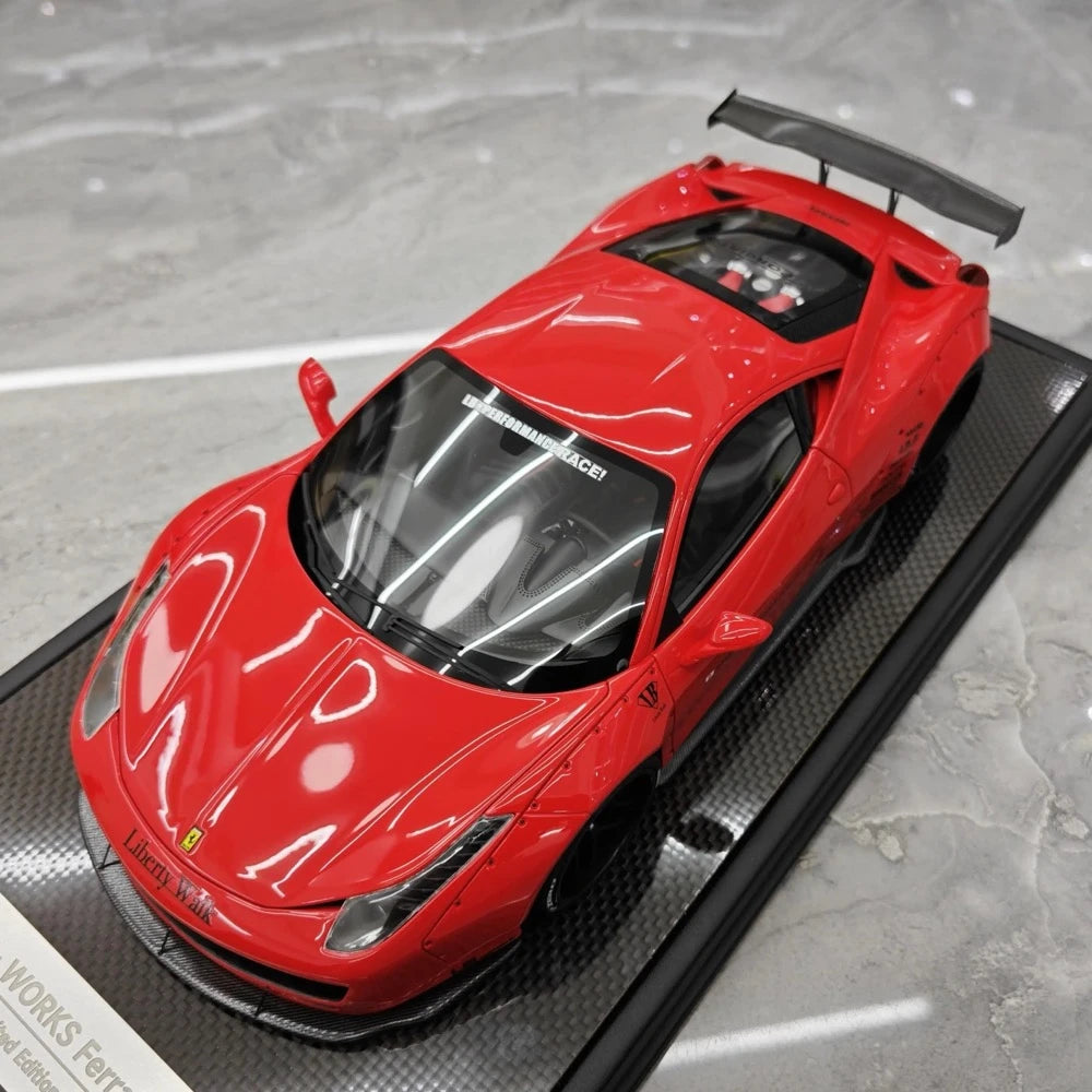 [BBA] 1:18 Ferrari 2009 458 Italia LBWK rosso modellino di auto resina