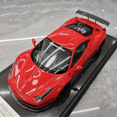 [BBA] 1:18 Ferrari 2009 458 Italia LBWK rosso modellino di auto resina