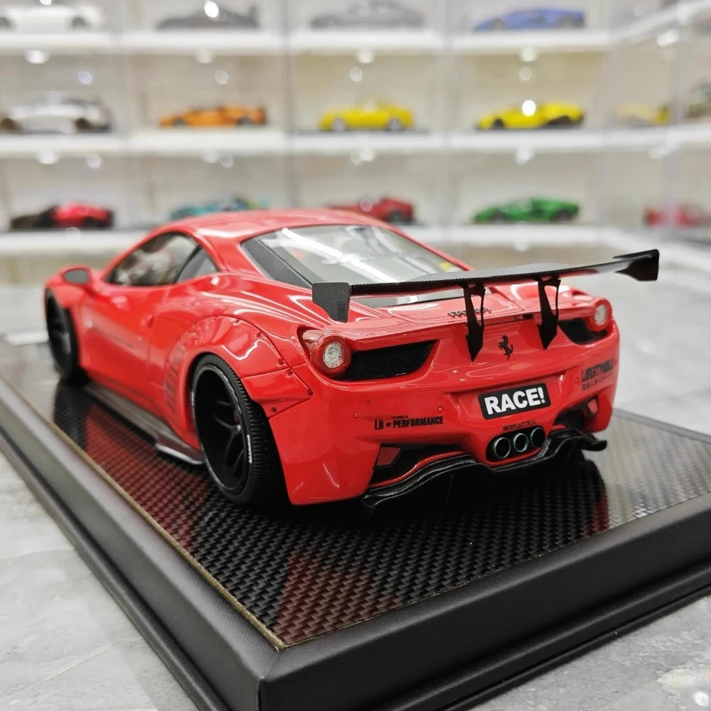 [BBA] 1:18 Ferrari 2009 458 Italia LBWK rosso modellino di auto resina
