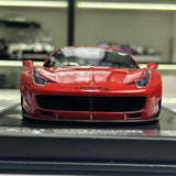 BBA Ferrari 2011 458 إيطاليا GT 1.0 LBWK خط أحمر أسود 1:18 – راتنج نموذجي قابل للجمع