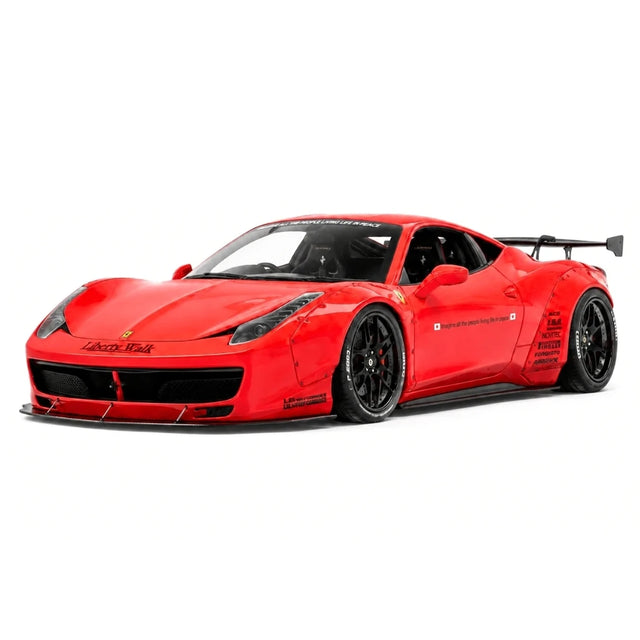 BBA Ferrari 2011 458 إيطاليا GT 1.0 LBWK خط أحمر أسود 1:18 – راتنج نموذجي قابل للجمع