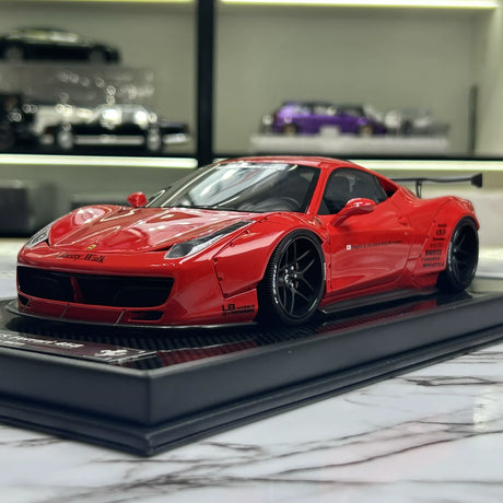 BBA Ferrari 2011 458 Italia GT 1.0 LBWK Striscia Rossa Nera 1:18 – Resina Modello in Resina da collezione