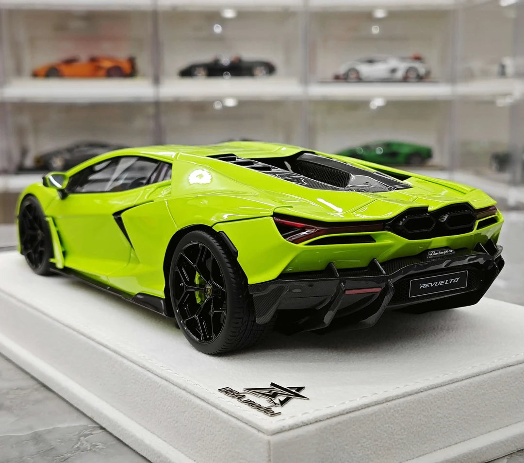 BBA Lamborghini 2023 Revuelto Green 1:18 – Resina da collezione per modelli di resina