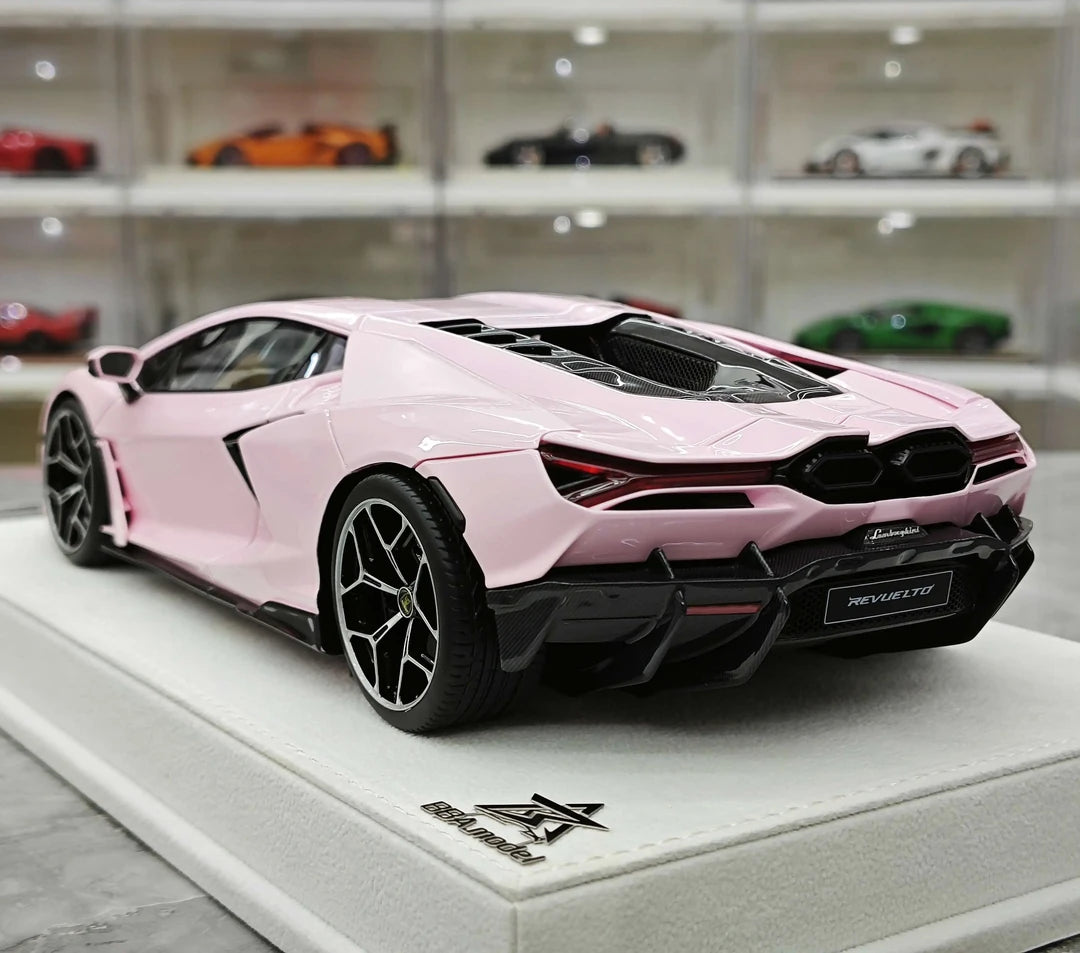 BBA Lamborghini 2023 Revuelto Pink 1:18 – Resina da collezione per modelli in resina