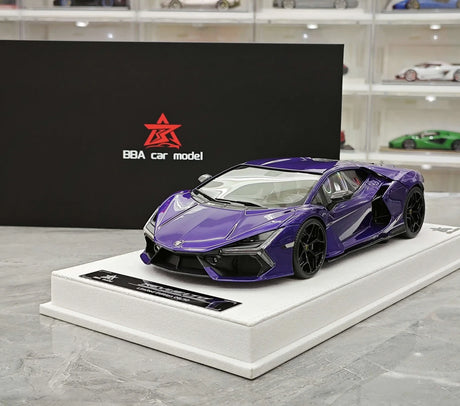 BBA Lamborghini 2023 Revuelto Purple 1:18 – نموذج راتنج قابل للجمع