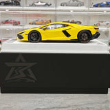 BBA Lamborghini 2023 Revuelto Yellow 1:18 – Resina da collezione per modelli in resina