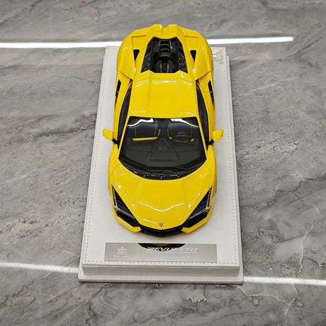 BBA Lamborghini 2023 Revuelto Amarelo 1:18 – Resina de Modelo de Resina de Coleção