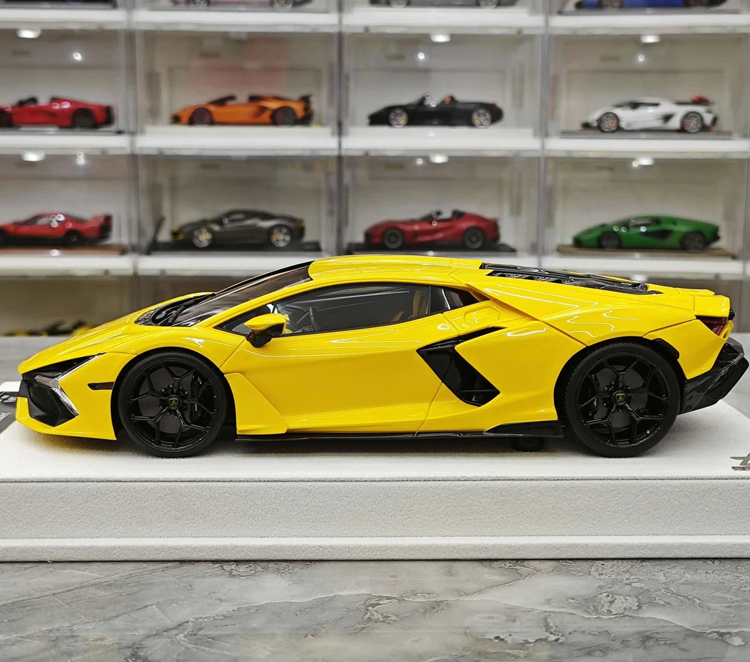 BBA Lamborghini 2023 Revuelto Yellow 1:18 – Resina da collezione per modelli in resina