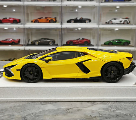 BBA Lamborghini 2023 Revuelto Amarelo 1:18 – Resina de Modelo de Resina de Coleção