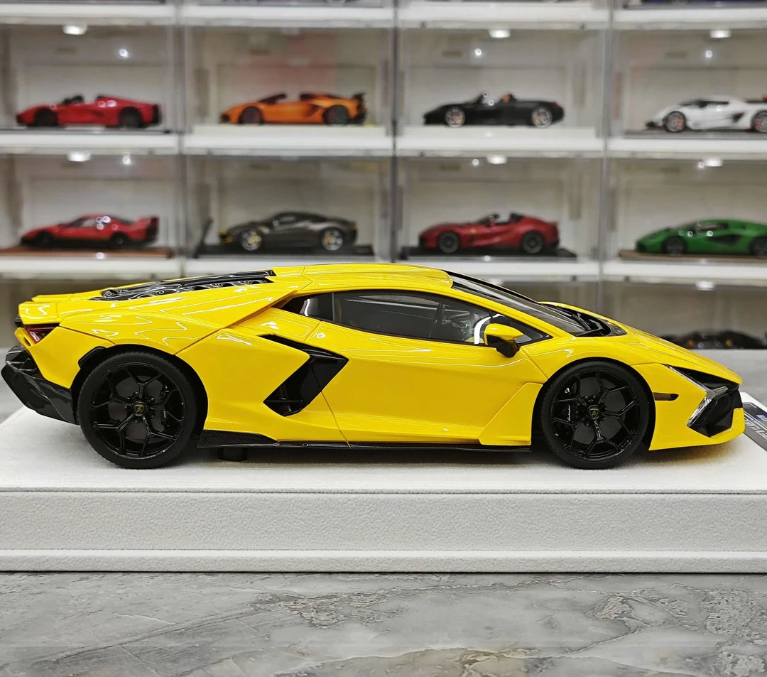 BBA Lamborghini 2023 Revuelto Yellow 1:18 – Resina da collezione per modelli in resina