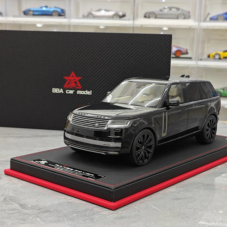 BBA Land Rover 2018 Range Rover Autobiografia LWB Black 1:18 – Resina Modelo de Resina de Coleção