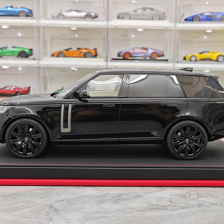 BBA Land Rover 2018 Range Rover Autobiografia LWB Black 1:18 – Resina Modelo de Resina de Coleção
