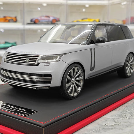 BBA Land Rover 2018 Range Rover Autobiografia LWB Gray 1:18 – Resina de Modelo de Resina de Coleção