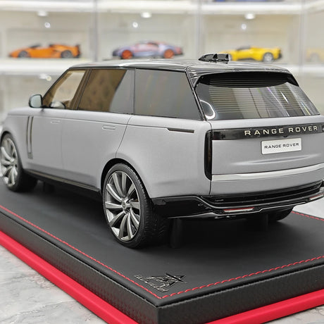 BBA Land Rover 2018 Range Rover Autobiografia LWB Gray 1:18 – Resina de Modelo de Resina de Coleção
