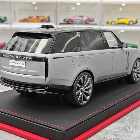 BBA Land Rover 2018 Range Rover Autobiografia LWB Gray 1:18 – Resina de Modelo de Resina de Coleção