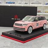 BBA Land Rover 2018 Range Rover SVAutobiography Long Wheelwalk Pink Pig 1:18 – Resina modello in resina da collezione