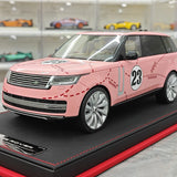 BBA Land Rover 2018 Range Rover SVAutobiography Long Wheelwalk Pink Pig 1:18 – Resina modello in resina da collezione