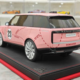 BBA Land Rover 2018 Range Rover SVAutobiography Long Wheelwalk Pink Pig 1:18 – Resina modello in resina da collezione