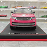 BBA Land Rover 2018 Range Rover SVAutobiografia Orso Fragola a passo lungo 1:18 – Resina modello in resina da collezione
