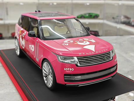 BBA Land Rover 2018 Range Rover SVAutobiografia Orso Fragola a passo lungo 1:18 – Resina modello in resina da collezione