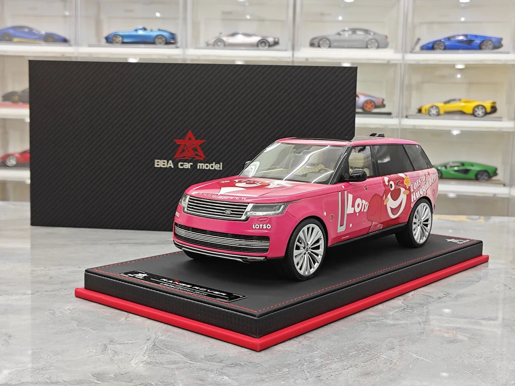 BBA Land Rover 2018 Range Rover SVAutobiografia Orso Fragola a passo lungo 1:18 – Resina modello in resina da collezione