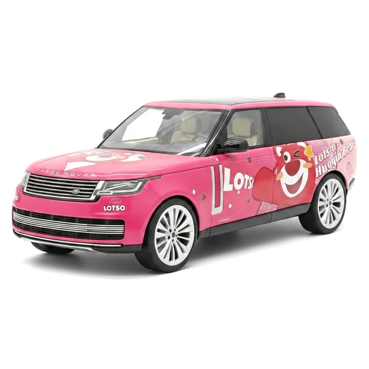 BBA Land Rover 2018 Range Rover SVAutobiografia Orso Fragola a passo lungo 1:18 – Resina modello in resina da collezione