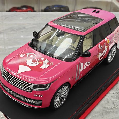 BBA Land Rover 2018 Range Rover SVAutobiografia Orso Fragola a passo lungo 1:18 – Resina modello in resina da collezione