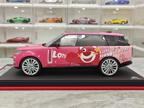 BBA Land Rover 2018 Range Rover SVAutobiografia Orso Fragola a passo lungo 1:18 – Resina modello in resina da collezione