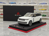 BBA Land Rover 2018 Range Rover SVAutobiografia Bianco a passo lungo 1:18 – Resina modello in resina collezionabile