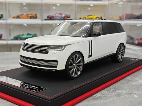 BBA Land Rover 2018 Range Rover SVAutobiografia Bianco a passo lungo 1:18 – Resina modello in resina collezionabile