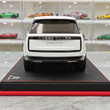 BBA Land Rover 2018 Range Rover SVAutobiografia Bianco a passo lungo 1:18 – Resina modello in resina collezionabile