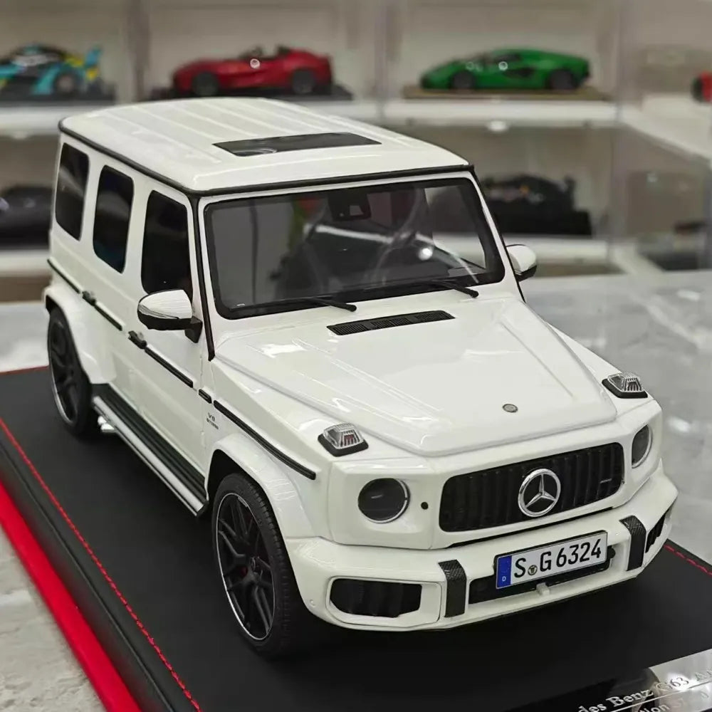 [BBA] 1:18 Mercedes-Benz 2025 G63 AMG White Model Car Resin