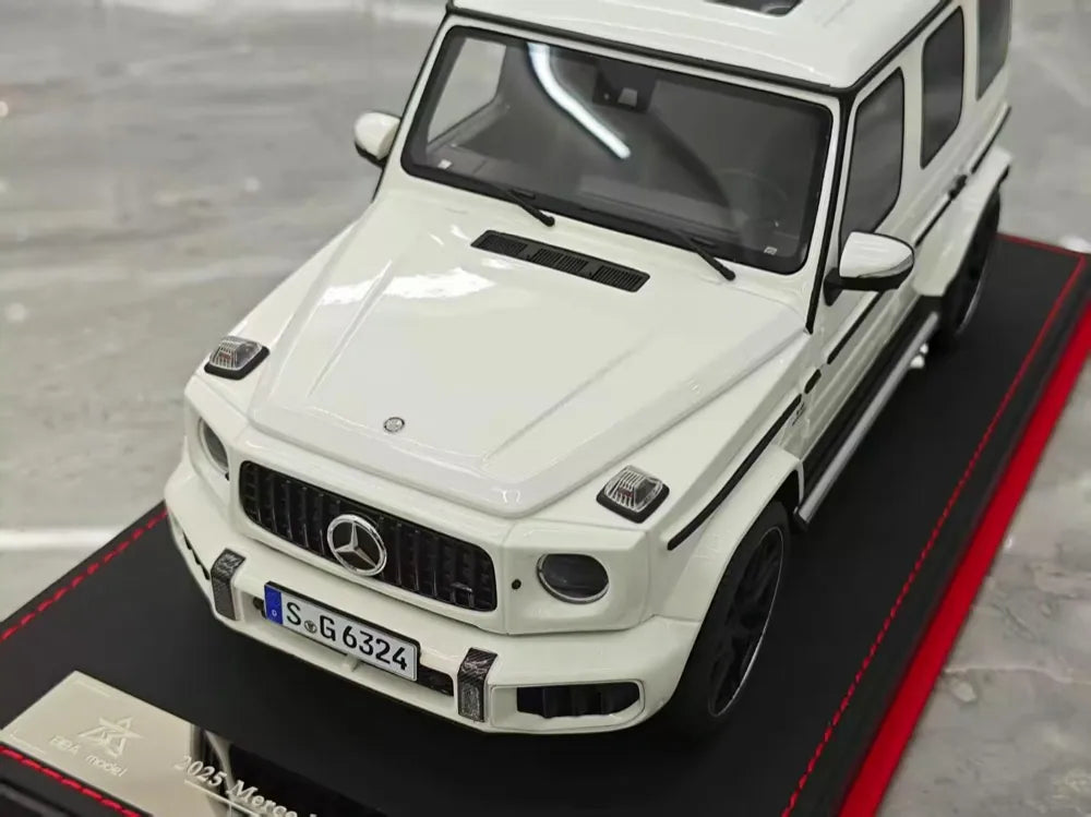 [BBA] 1:18 Mercedes-Benz 2025 G63 AMG White Model Car Resin